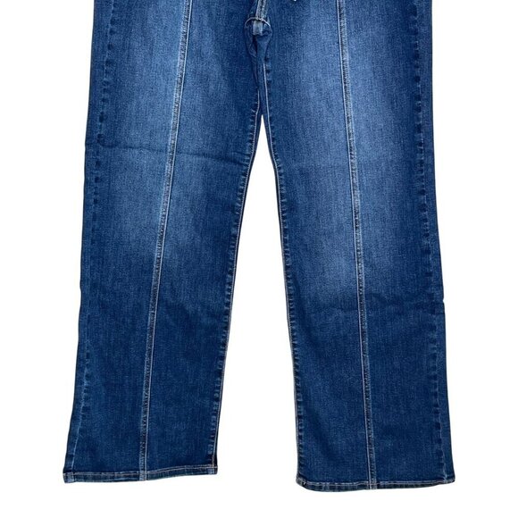 Sneak Peek High Rise Wide Leg Jeans with Tie Belt Medium Wash NWT Size 29 - Picture 7 of 12